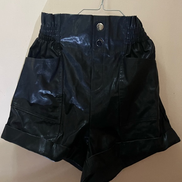 Blashe black Faux leather shorts size small - Picture 5 of 5